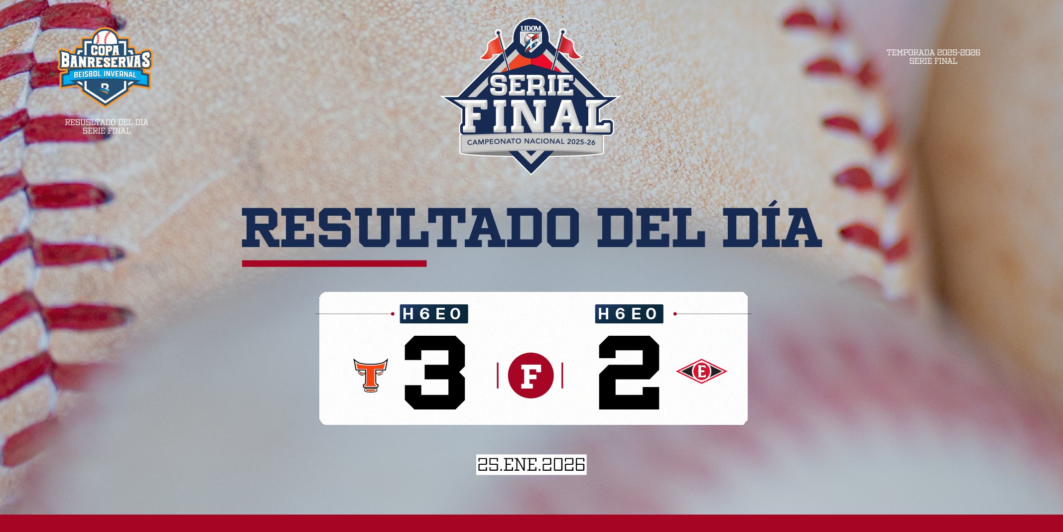 Serie Final LIDOM: Resultados de ayer - Remolacha - Noticias Republica  Dominicana