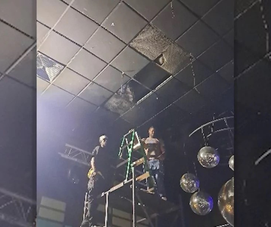 Sabían que el techo fallaba y la fiesta en Jet Set siguió igual (video)