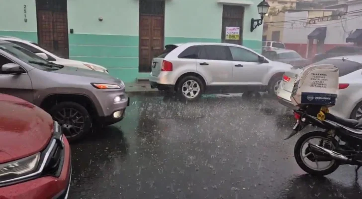 Reportan granizadas en varias zonas del Gran Santo Domingo