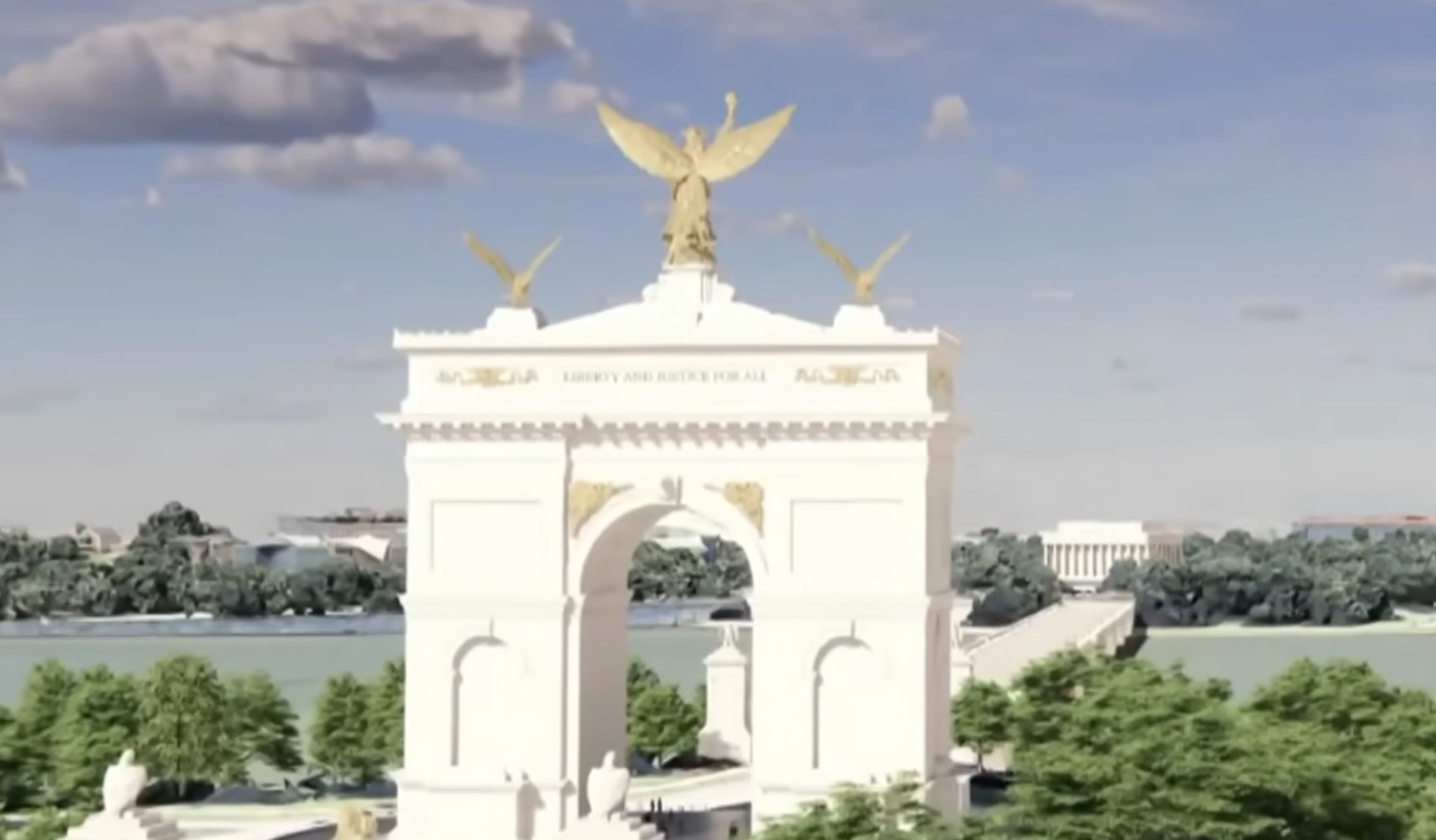 Así va el Arco del Triunfo de Trump