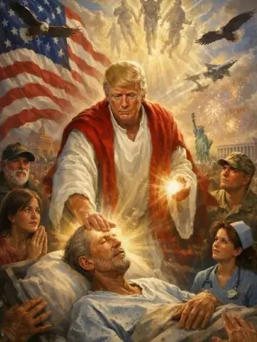 Trump elimina imagen en la que se muestra como Jesús