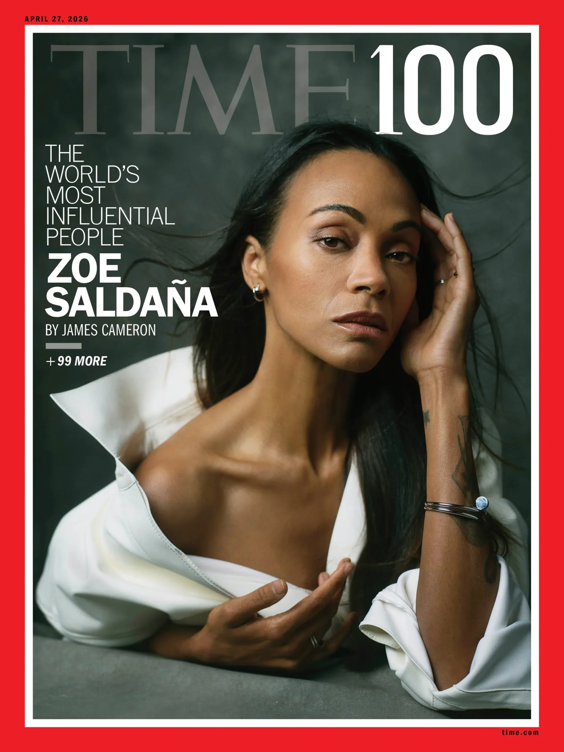 Zoe Saldaña entra al TIME100 2026 y reafirma el orgullo dominicano en Hollywood