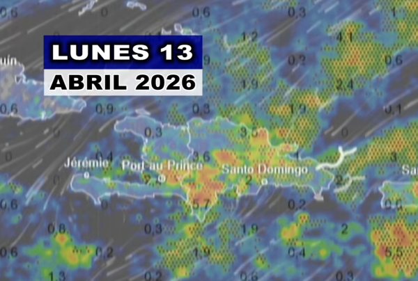 OJO: Así estará el clima en RD este lunes 13 abril (video)