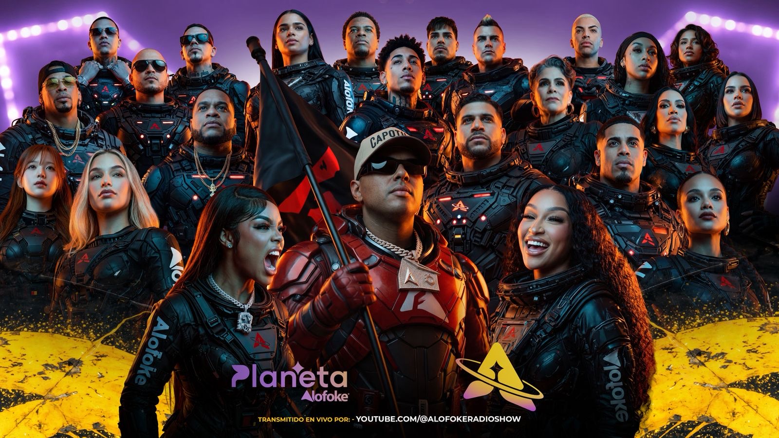 Noche de cine con los nuevos integrantes en Planeta Alofoke