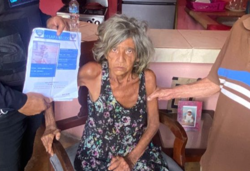 Localizan sana y salva a doña reportada como desaparecida