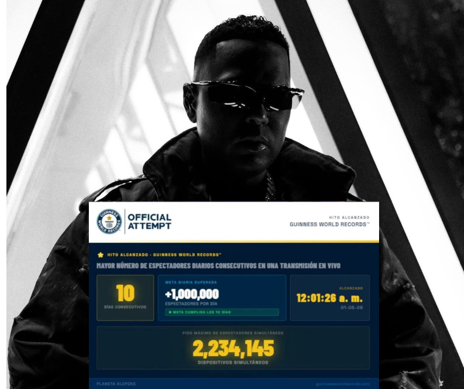 Planeta Alofoke rompe récord Guinness