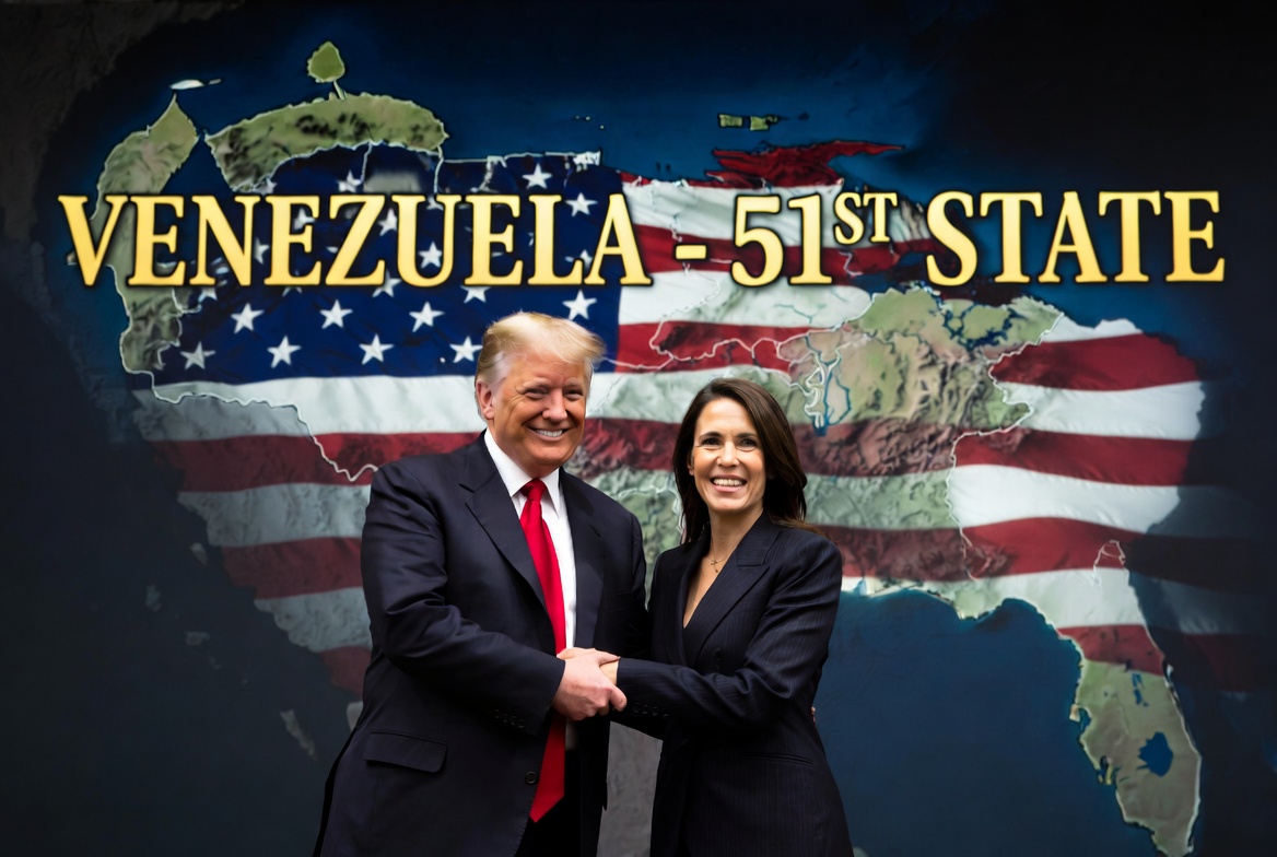 Trump y Delcy sobre el estado 51 de Estados Unidos