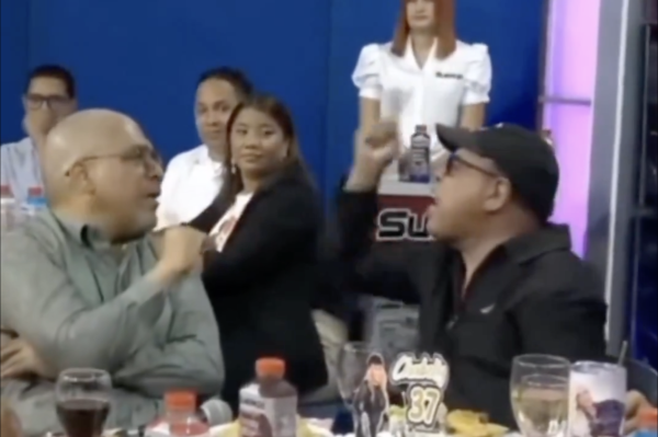 Joseph Cáceres y Jesús Nova se van a la trompá (video)