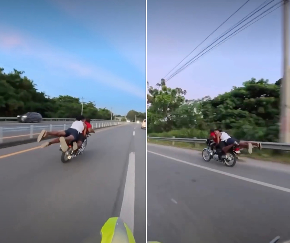 Nueva vaina de los supermotoristas (video)