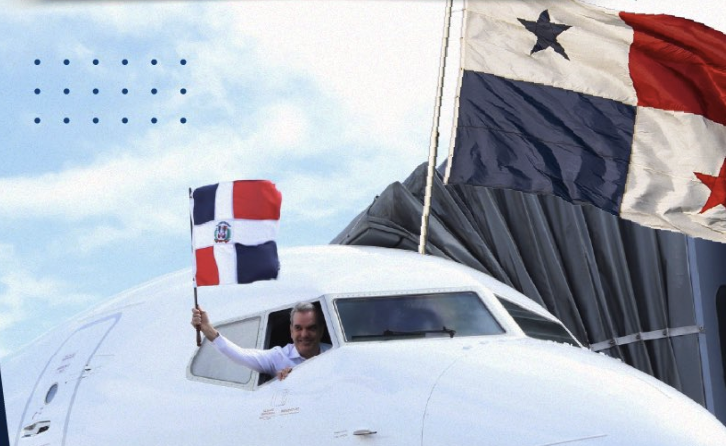 Abinader llega a Panamá (video)