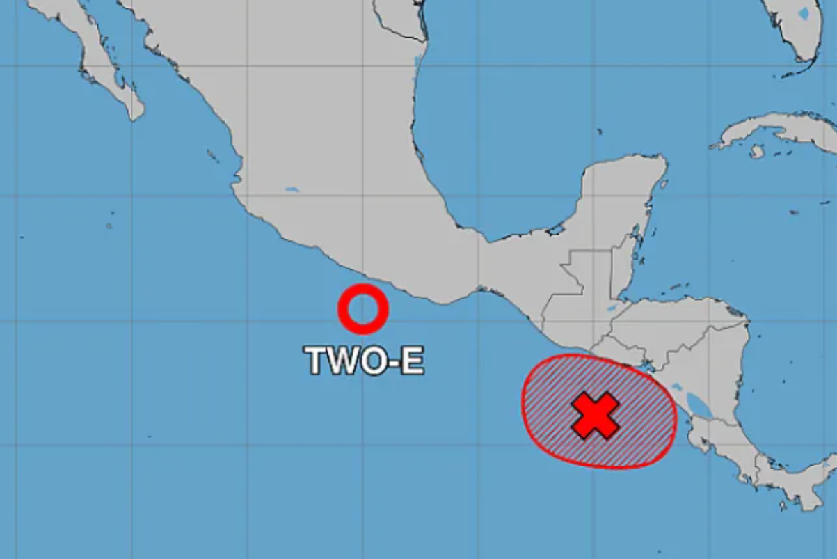 Se forma la depresión tropical Two-E en el Pacífico