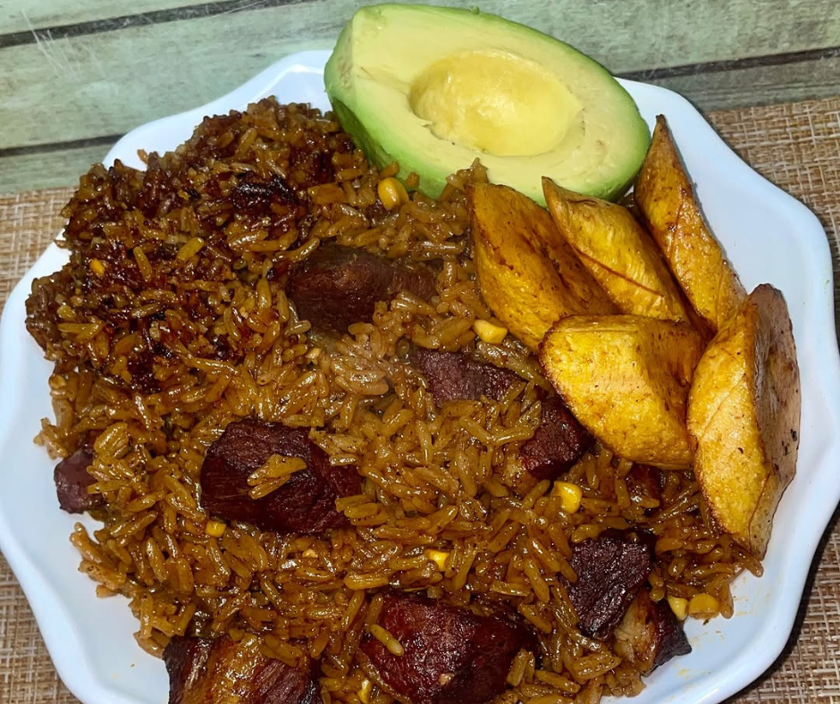 Comida de las 12: Locrio de masita de cerdo