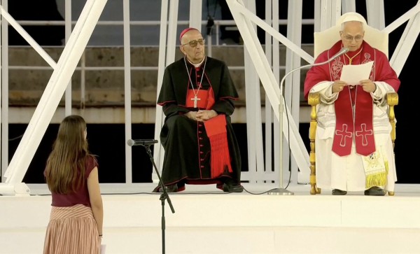 El papa habla de salud mental y feminicidios (vide